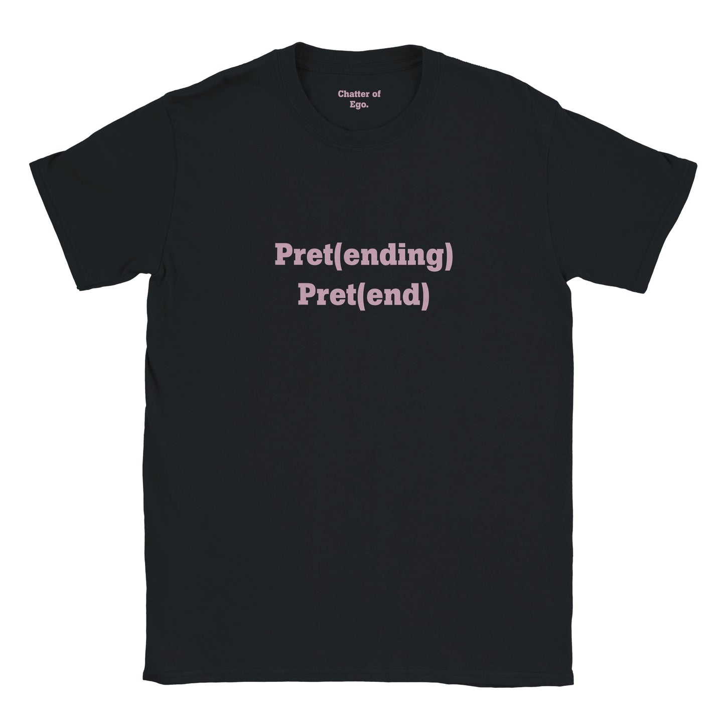 'Pretending - Pretend' - Baby Tee Black 