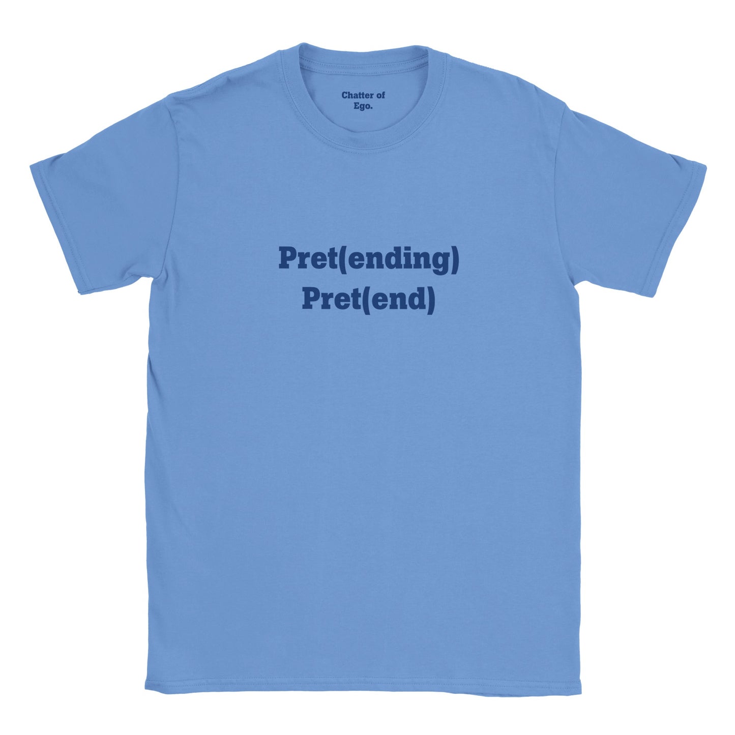 'Pretending - Pretend' - Baby Tee blue