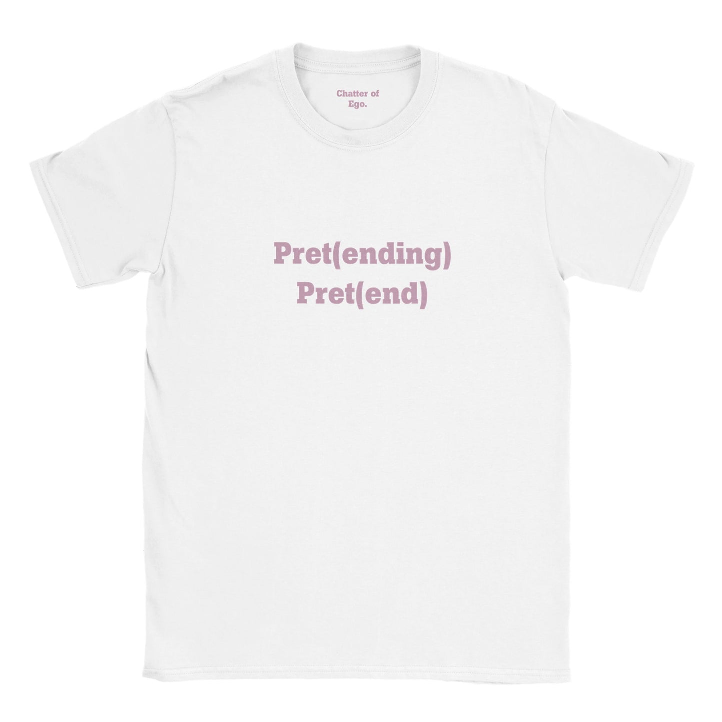 'Pretending - Pretend' - Baby Tee white